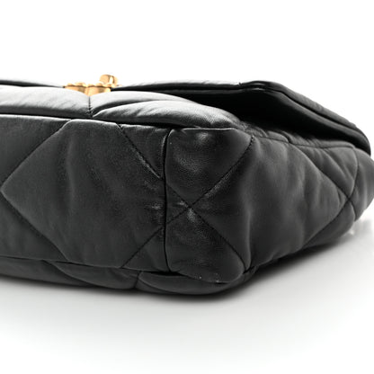 Chanel Lambskin Quilted Medium Chanel 19 Flap Black 10 of 12