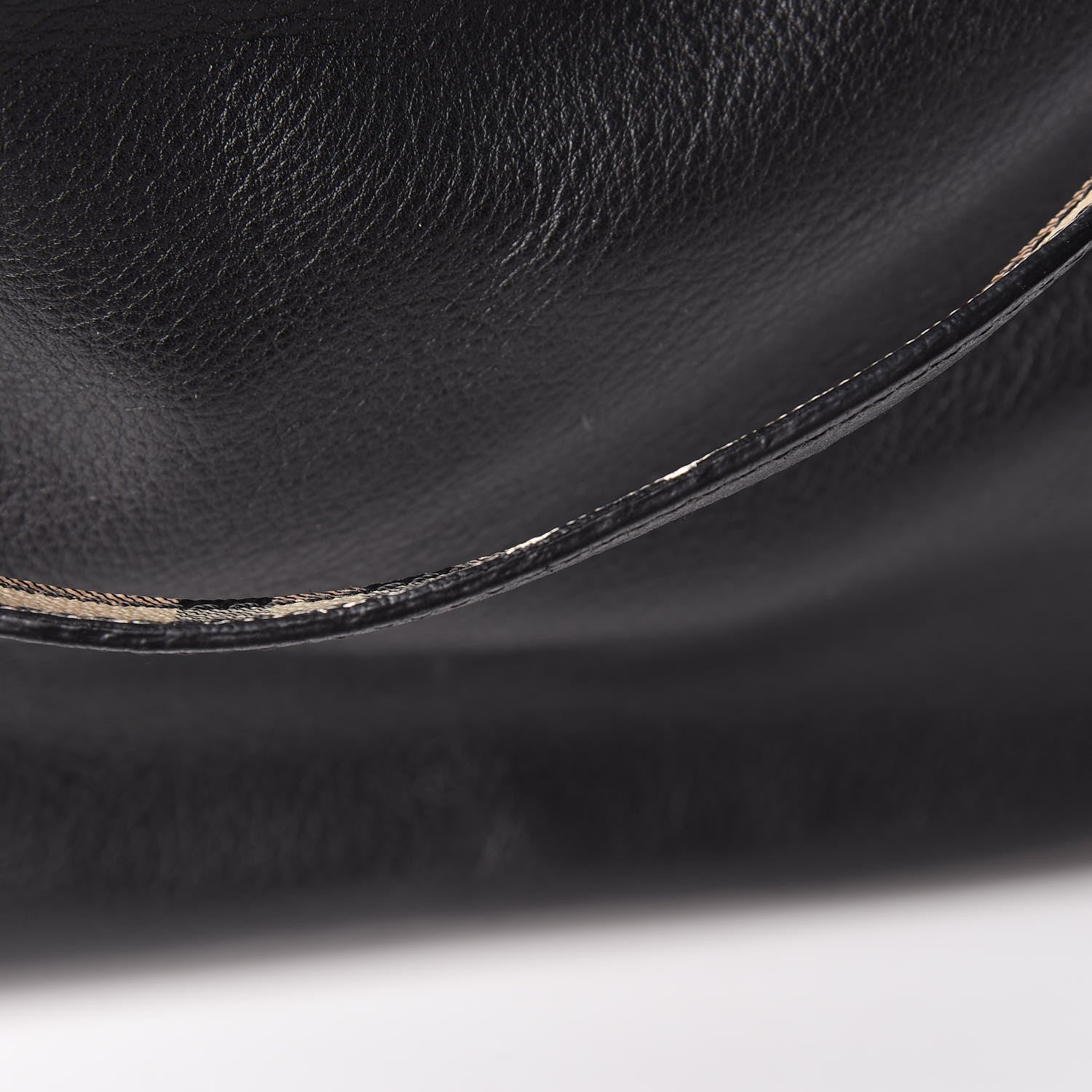 Burberry Calfskin Haymarket Check Small Canterbury Tote Black 17 of 19