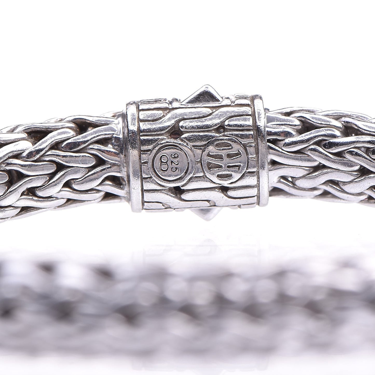 Sterling Silver Blue Sapphire Classic Chain Clasp Bracelet M