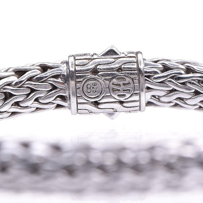 John Hardy Sterling Silver Blue Sapphire Classic Chain Clasp Bracelet M 4 of 5