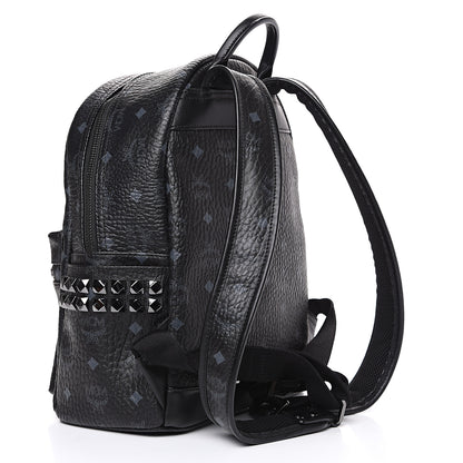 MCM Visetos Small Side Stud Stark Backpack Black 2 of 10