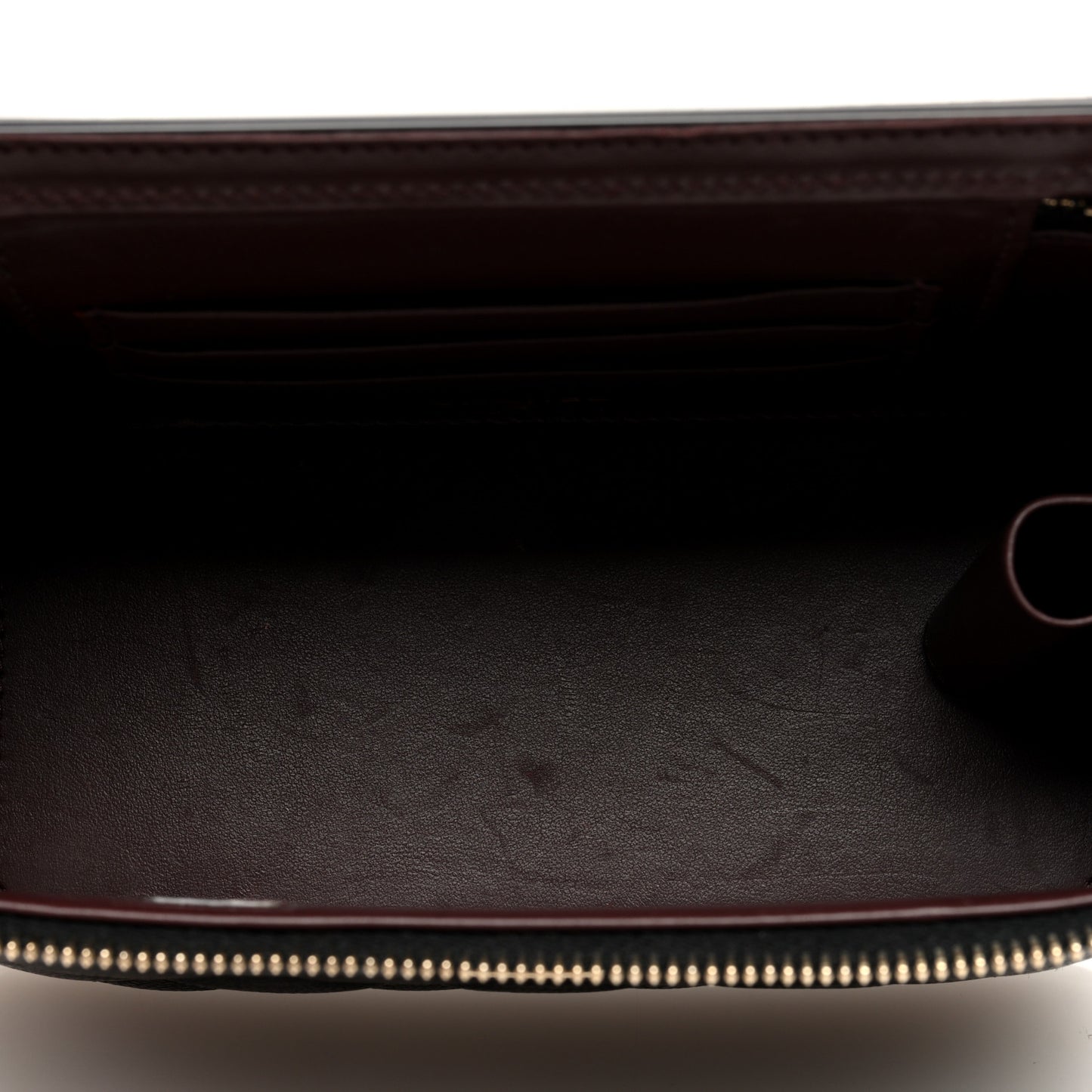 Caviar Quilted Small Vanity Case With Chain Black