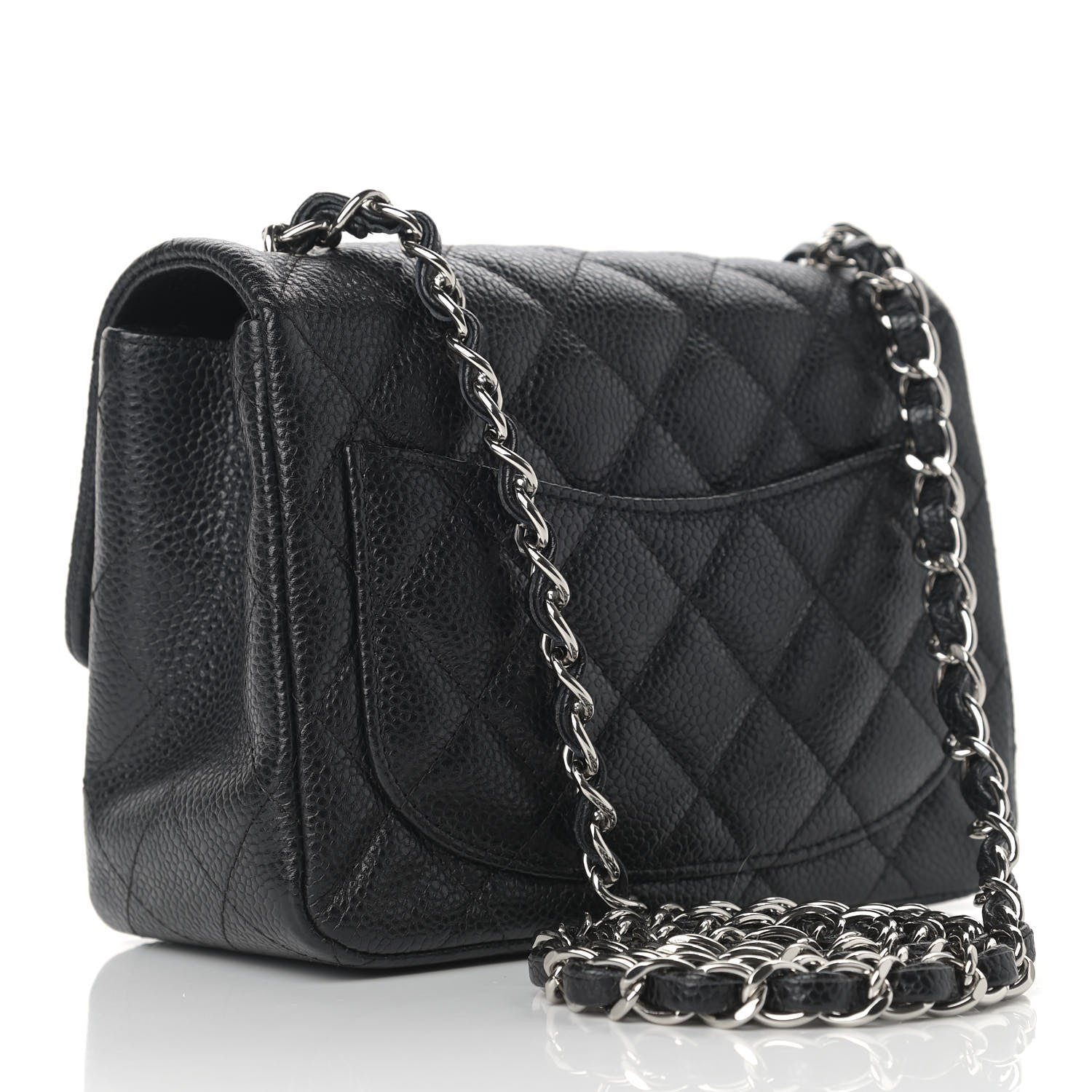Chanel Caviar Quilted Mini Square Flap Black 3 of 9