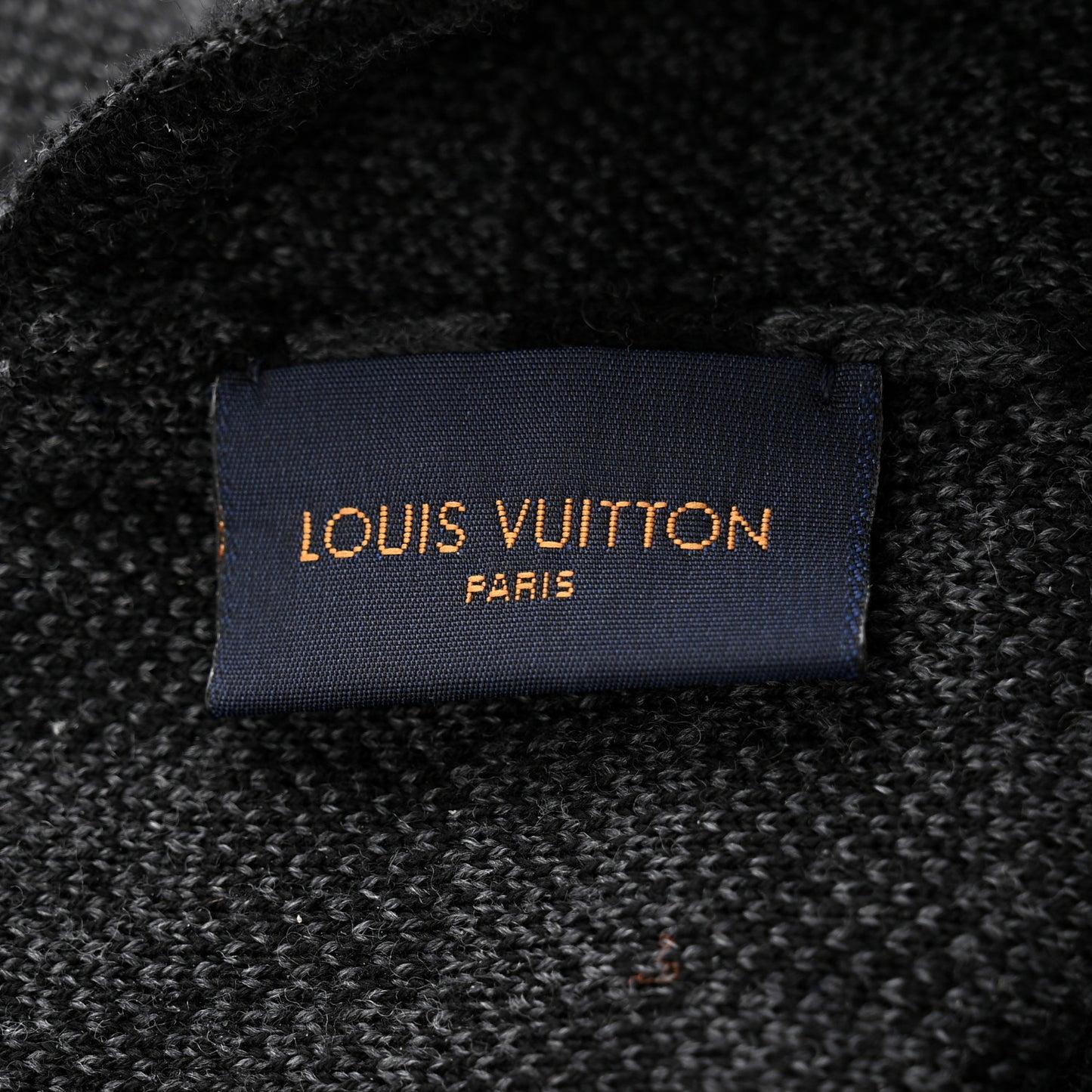 Wool Bonnet Petit Damier Graphite Beanie Hat