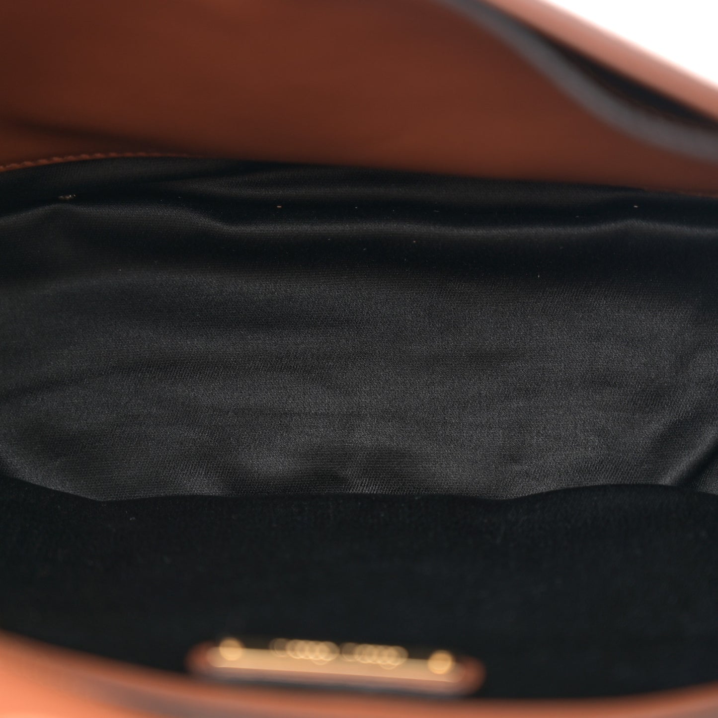 City Calf Lock Shoulder Bag Cognac
