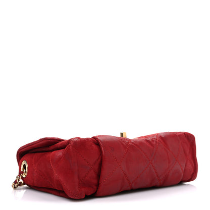 Chanel Iridescent Calfskin Quilted Small Chic Quilt Flap Red 4 of 11