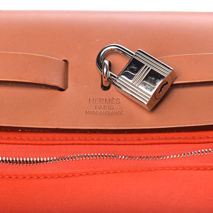 Hermes Vache Hunter Toile Herbag Zip 31 PM Capucine Fauve 7 of 24