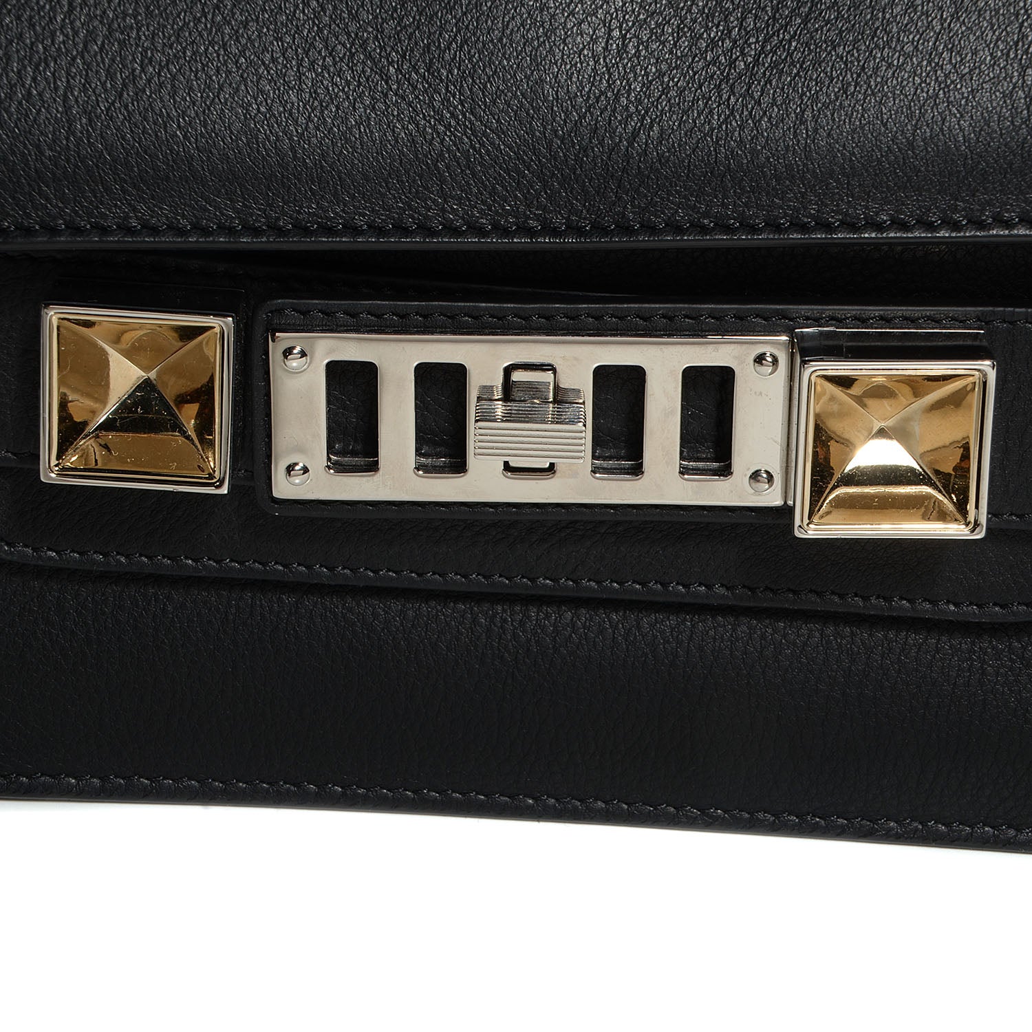Proenza Schouler Leather Mini PS11 Classic Shoulder Bag Black 9 of 12