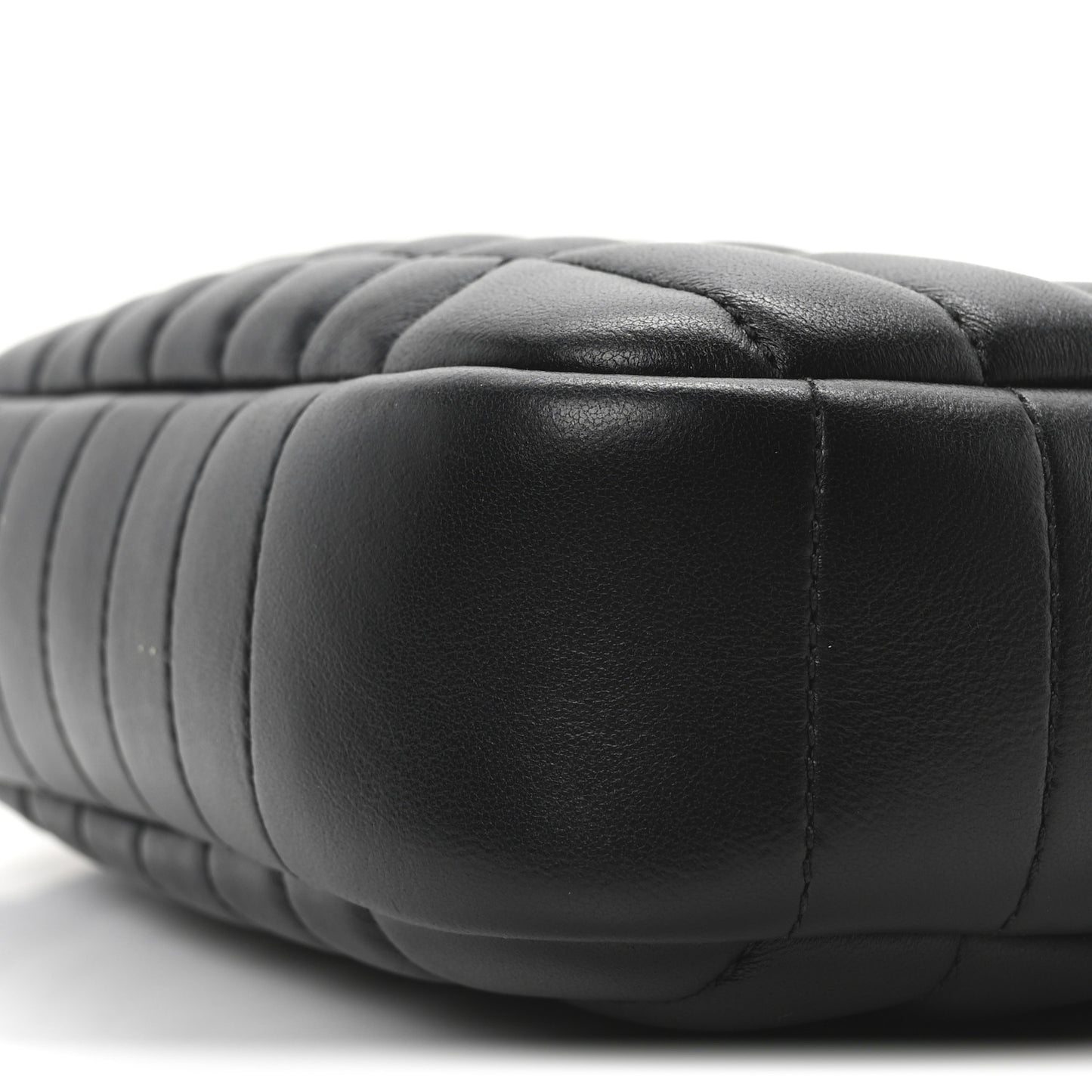 Calfskin Quilted Mini Lola Camera Bag Black