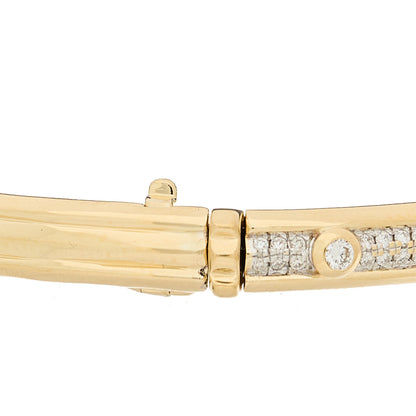 David Yurman 18K Yellow Gold Diamond Modern Renaissance Full Pave Bracelet 3 of 4