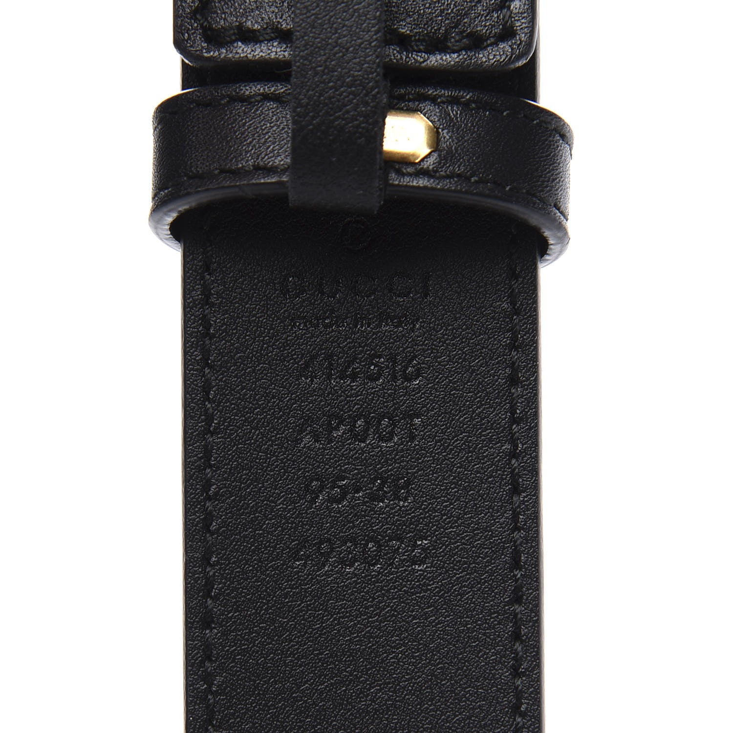 Gucci Calfskin Double G 30mm Belt 95 38 Black 5 of 6