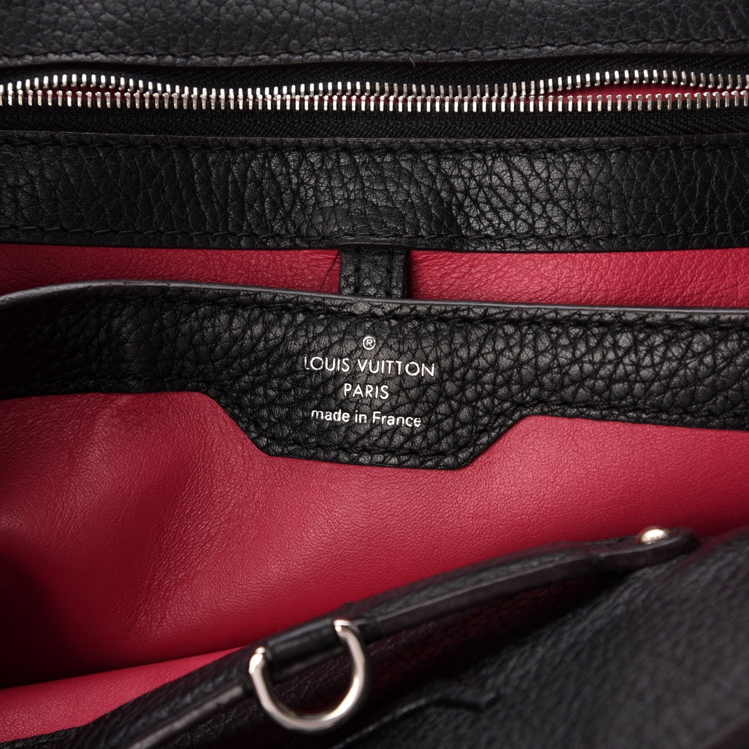 Louis Vuitton Taurillon Capucines PM Black 6 of 8