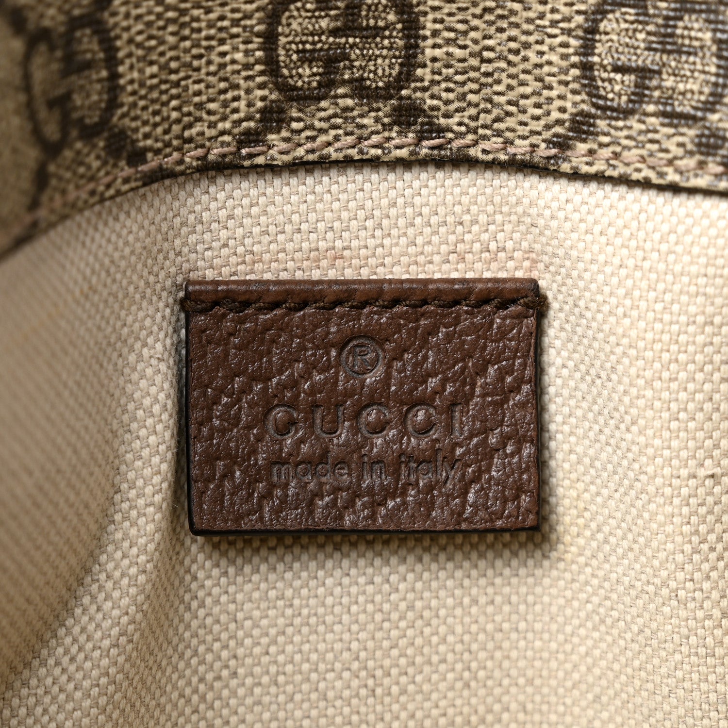 Gucci GG Supreme Monogram Neo Vintage Web Belt Bag Brown 6 of 11