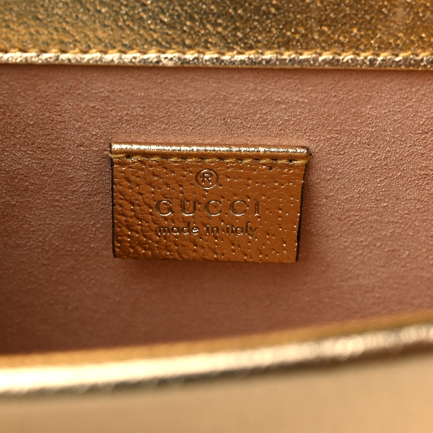 Gucci Metallic Textured Calfskin Crystal Small Dionysus Shoulder Bag Gold 6 of 10