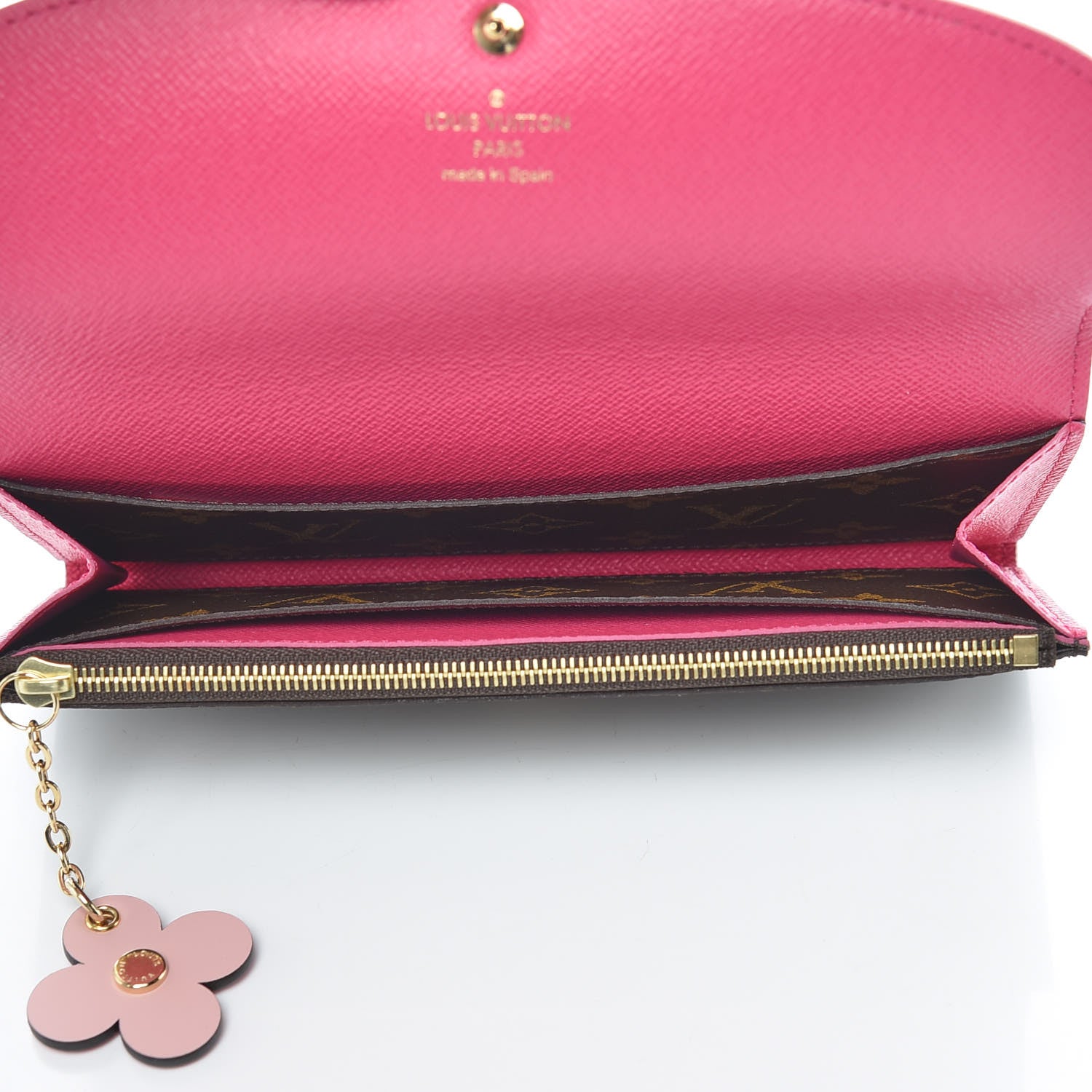 Louis Vuitton Monogram Bloom Flower Emilie Wallet 7 of 10