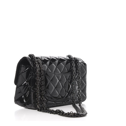 Chanel Patent Calfskin Quilted 2.55 Reissue Mini Flap So Black 3 of 11