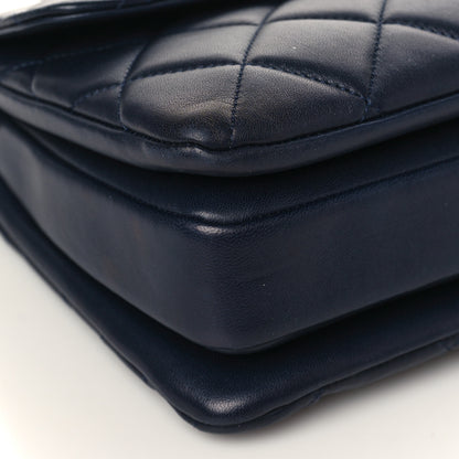 Chanel Lambskin Quilted Small Trendy CC Flap Dual Handle Bag Navy 7 of 8