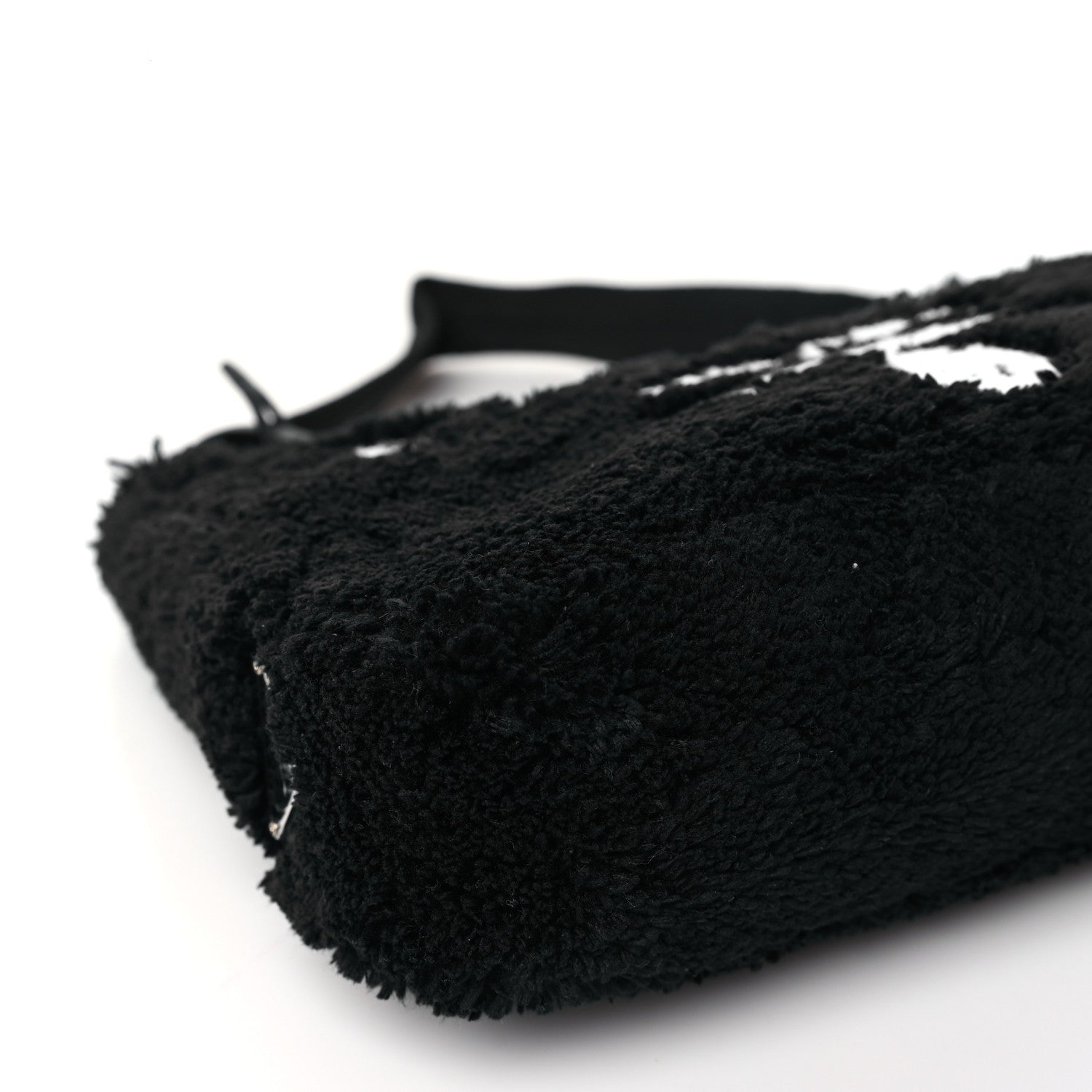 Prada Terry Cloth Mini Re-Edition 2000 Bag Black White 8 of 9