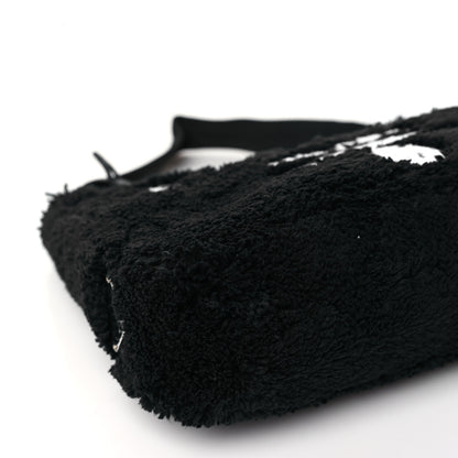 Prada Terry Cloth Mini Re-Edition 2000 Bag Black White 8 of 9