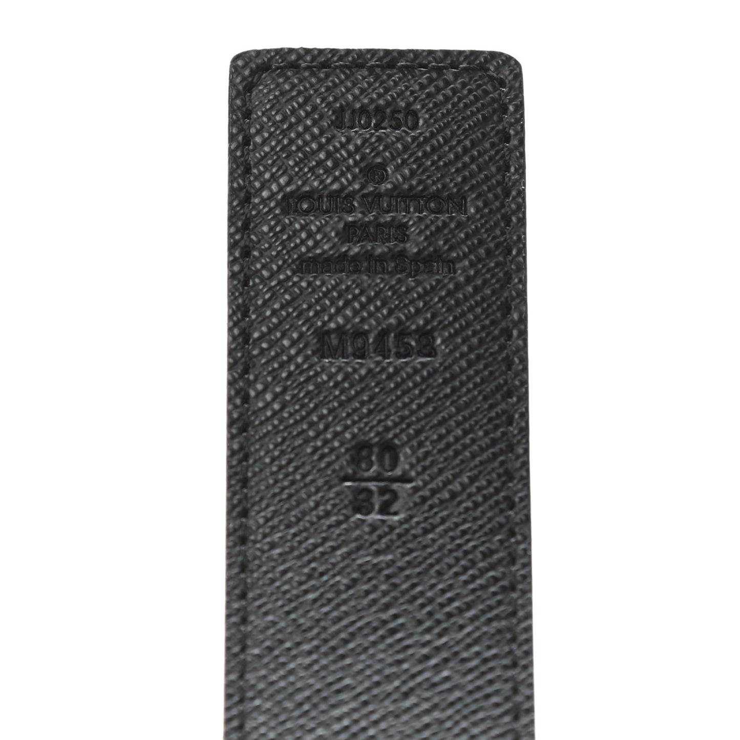 Calfskin Monogram 40mm LV Initiales Reversible Belt 80 32 Black