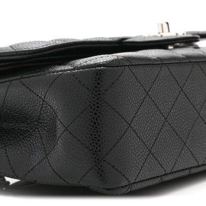 Chanel Caviar Quilted Medium Double Flap Black 9 of 10