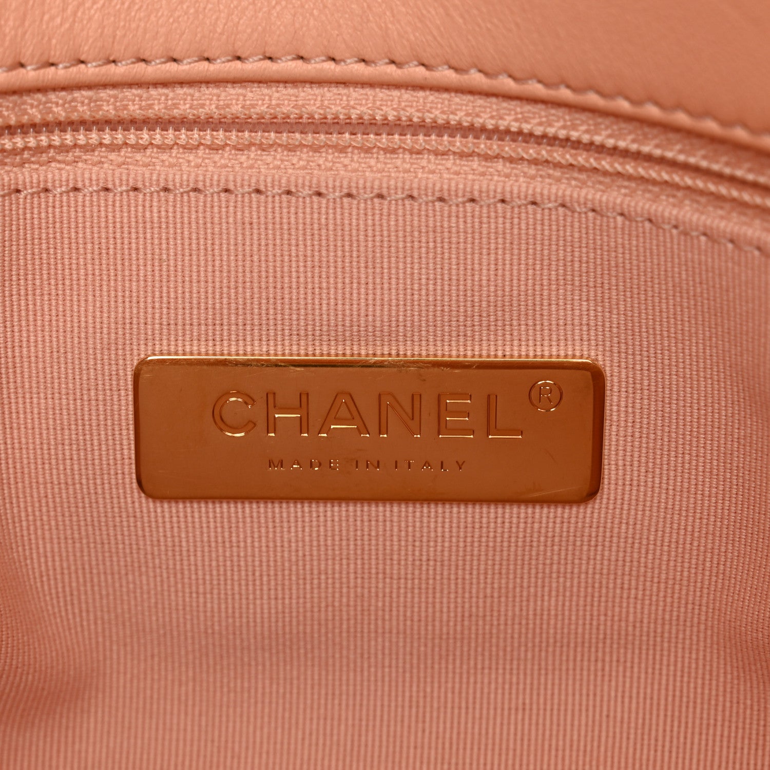 Chanel Goatskin Quilted Medium Chanel 19 Flap Light Pink 6 of 10