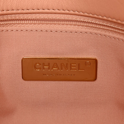Chanel Goatskin Quilted Medium Chanel 19 Flap Light Pink 6 of 10