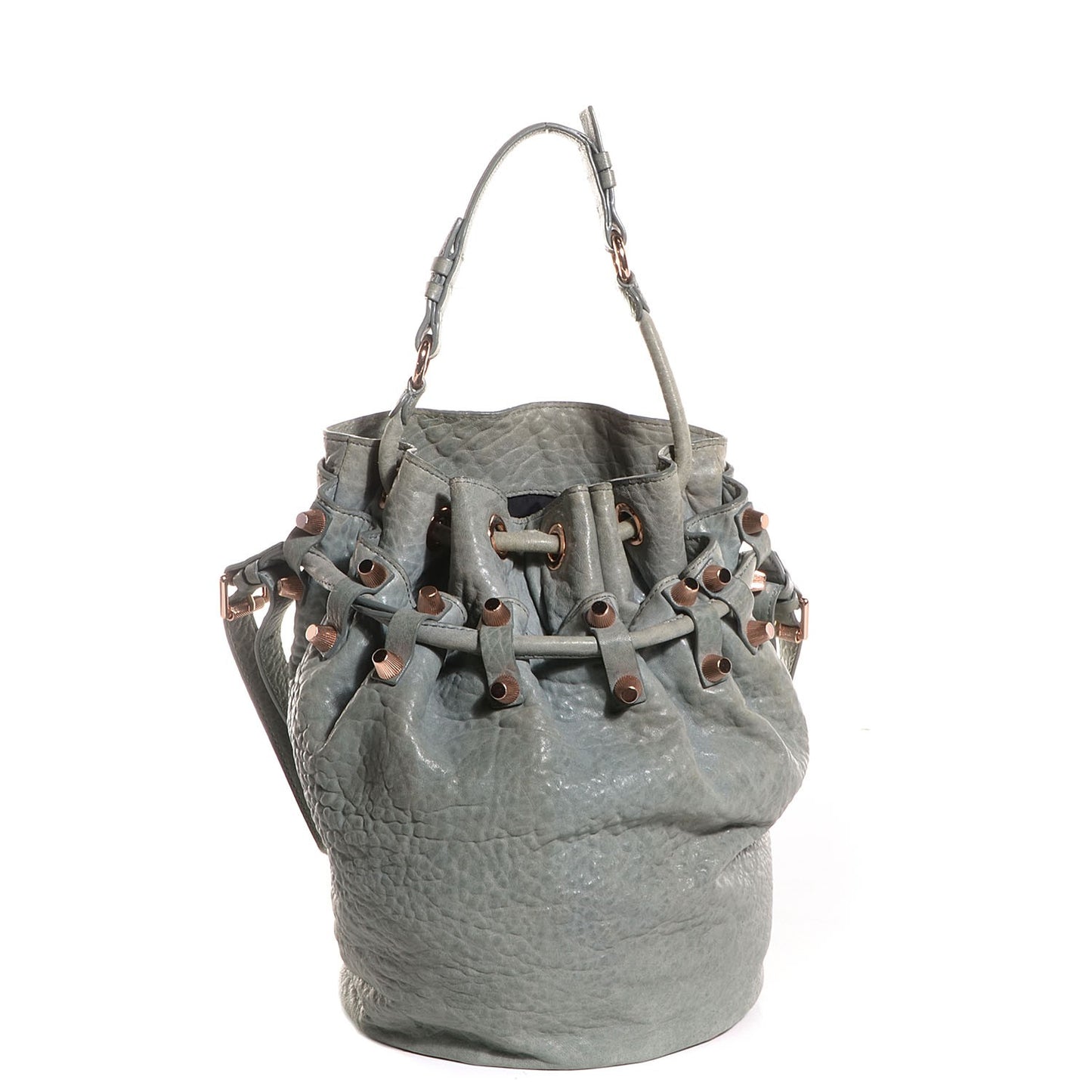 Pebbled Leather Diego Rose Gold Hardware Oasis