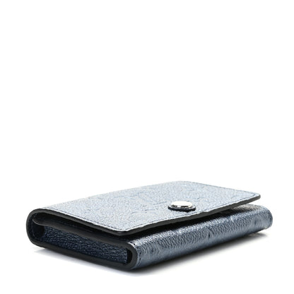 Louis Vuitton Metallic Monogram Business Card Holder Navy Nacre 4 of 8