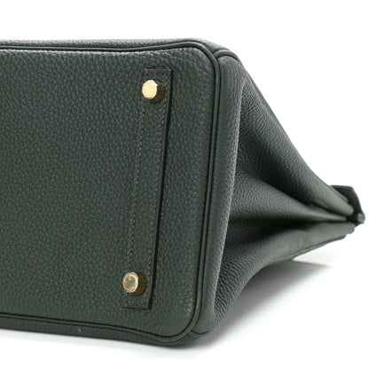 Hermes Togo Birkin 30 Vert Fonce 9 of 11
