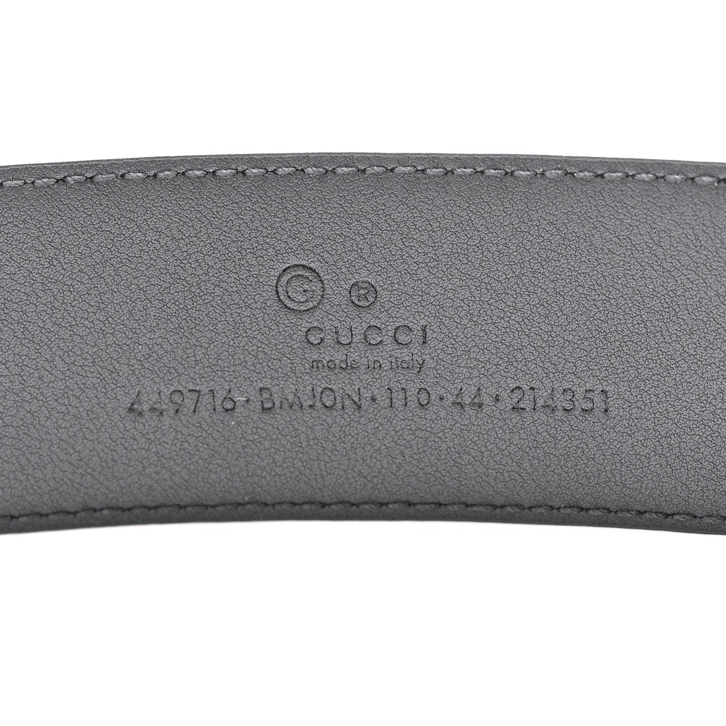 Soft Microguccissima 40mm Belt 110 44 Black