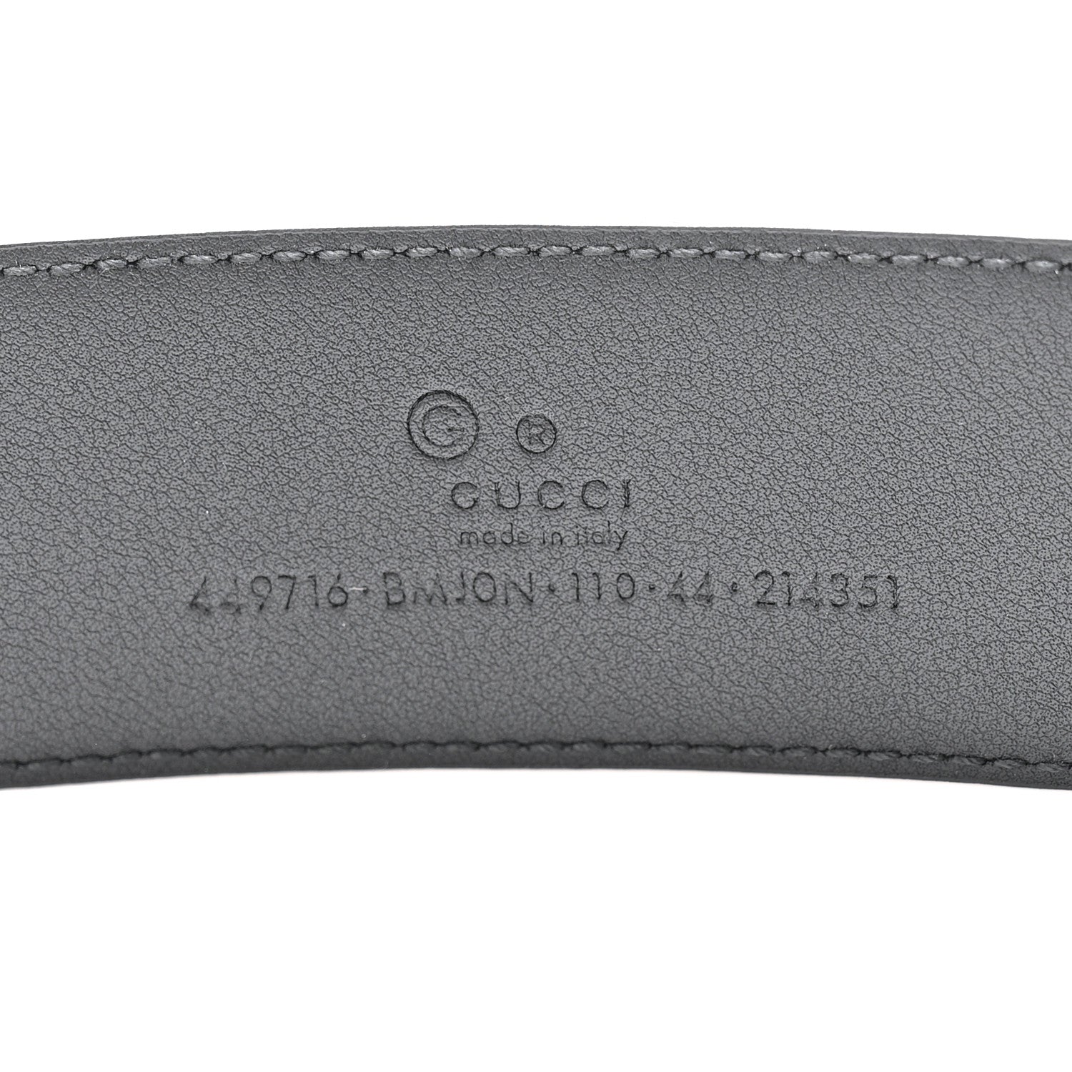 Gucci Soft Microguccissima 40mm Belt 110 44 Black 5 of 6