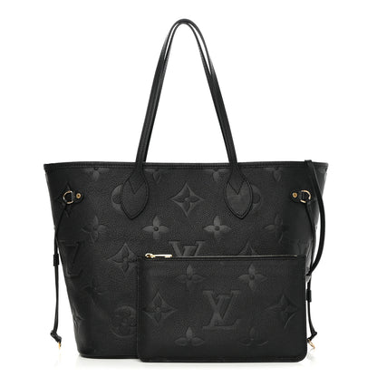 Louis Vuitton Empreinte Monogram Giant Neverfull MM Black 1 of 11