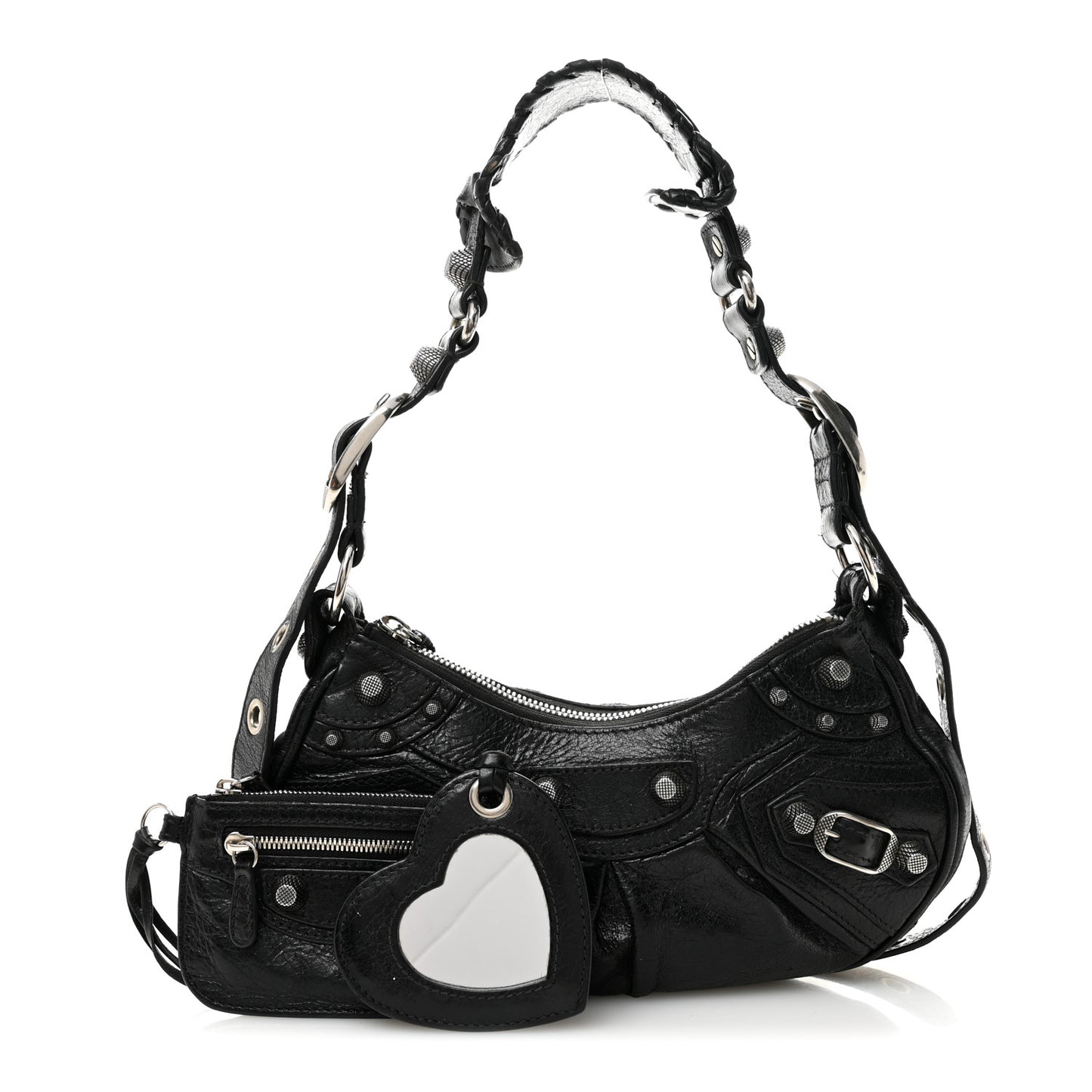 Agneau Arena Le Cagole Shoulder Bag XS Black