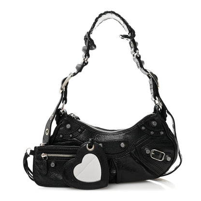 Balenciaga Agneau Arena Le Cagole Shoulder Bag XS Black 3 of 12