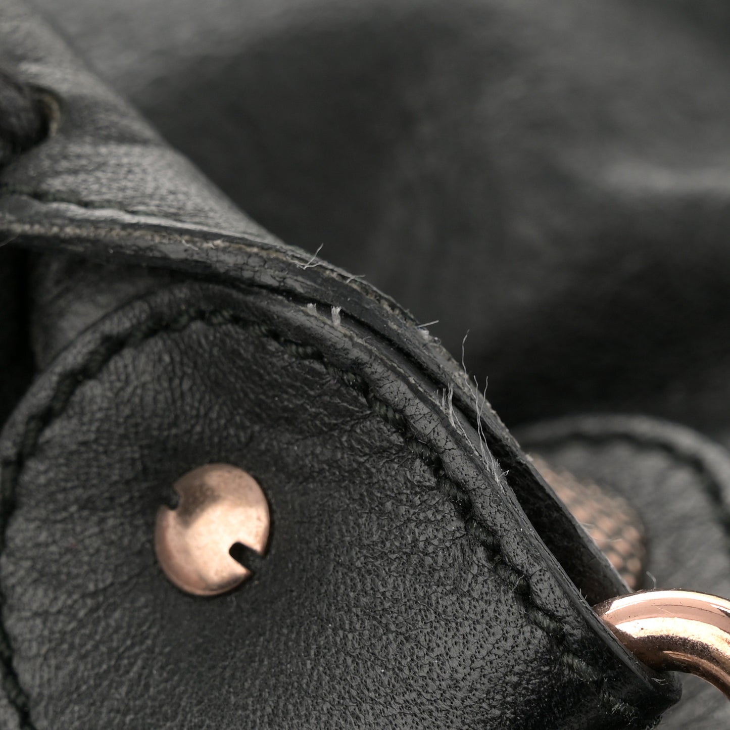 Agneau Giant 21 Rose Gold Hardware City Black