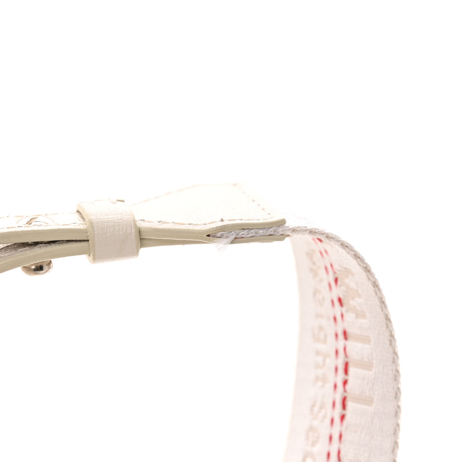 Off-White Saffiano Striped Diag Binder Crossbody White 11 of 16