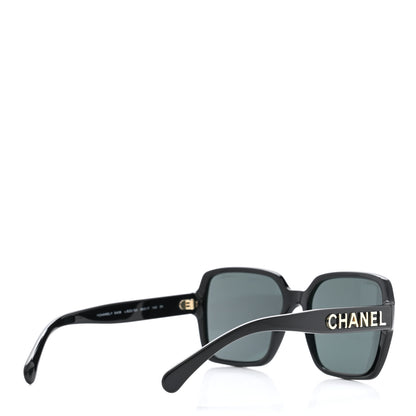 Chanel Acetate Square Sunglasses 5408 Black 4 of 9