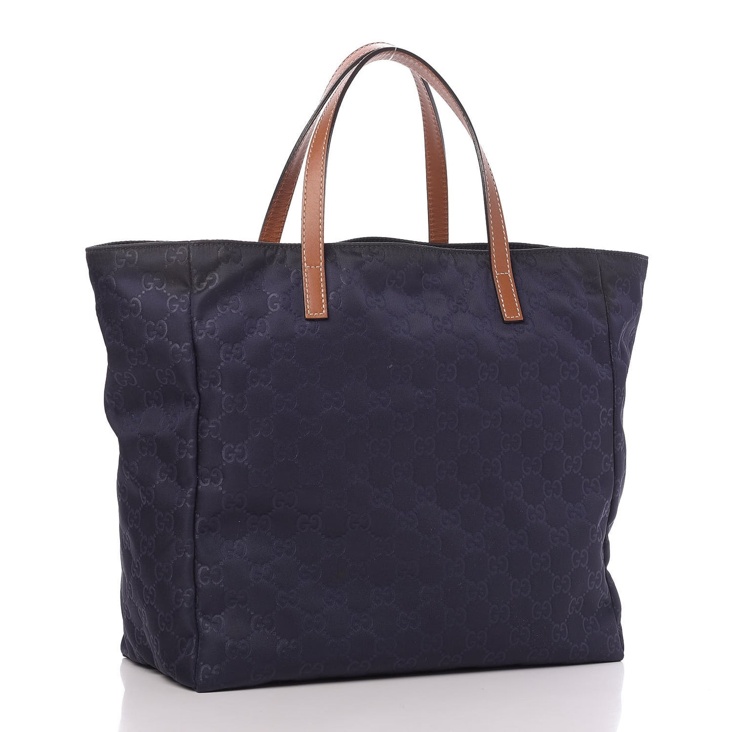 Nylon Guccissima Medium Tote Navy