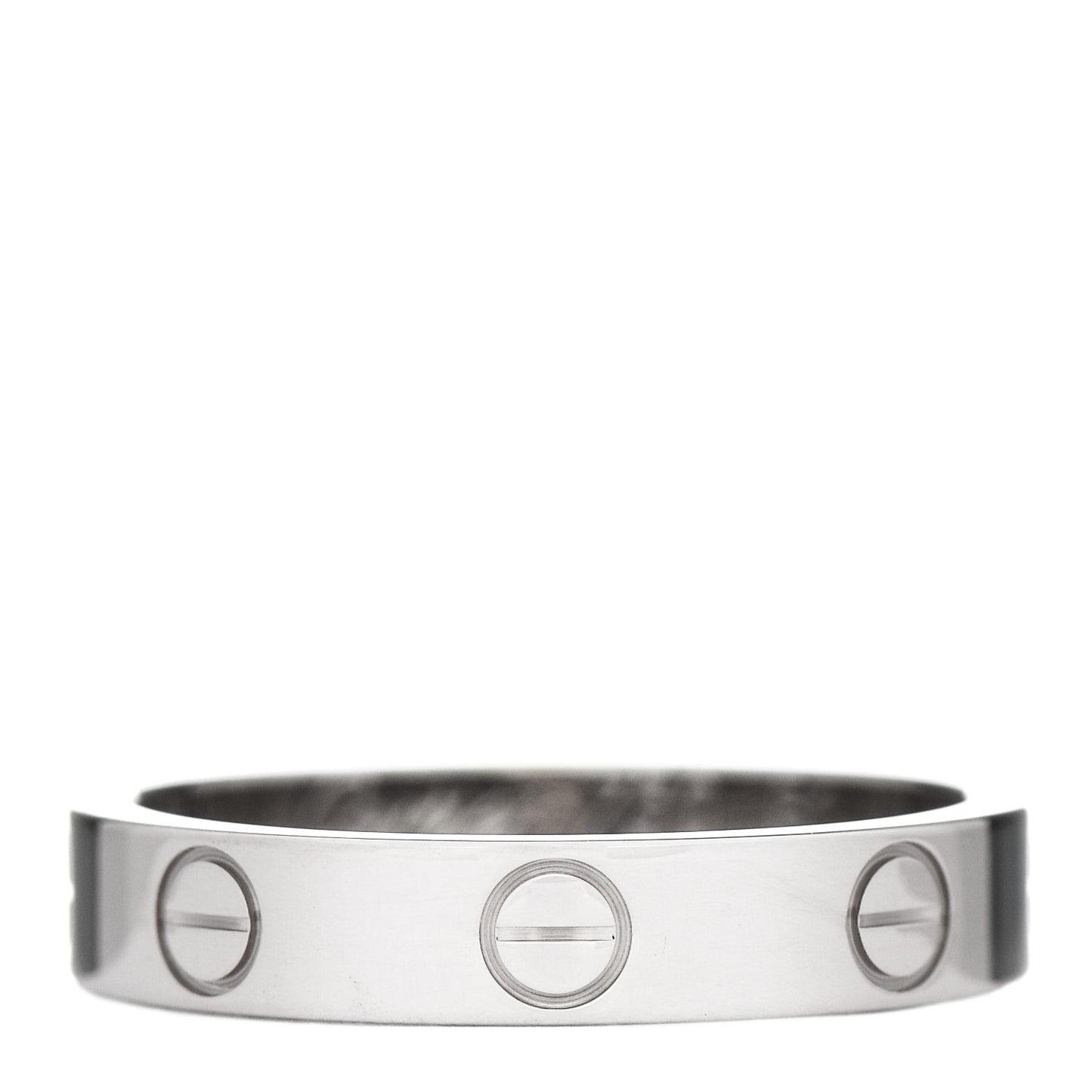 18K White Gold 3.5mm LOVE Wedding Band Ring 51 5.75