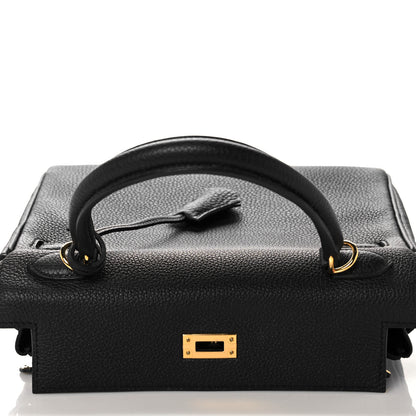 Hermes Togo Kelly Retourne 25 Black 18 of 37