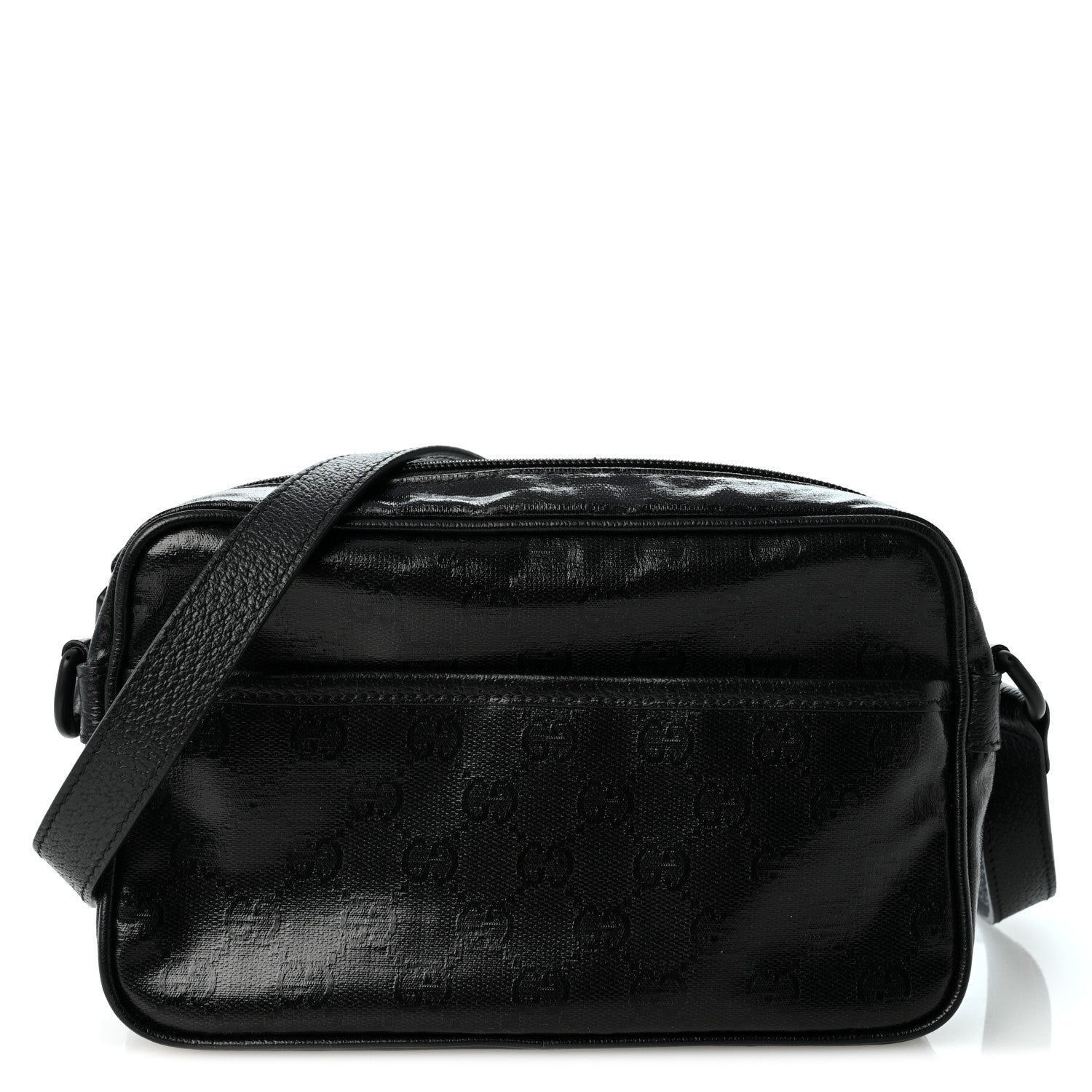Gucci GG Crystal Monogram Mini Shoulder Bag Black 1 of 8