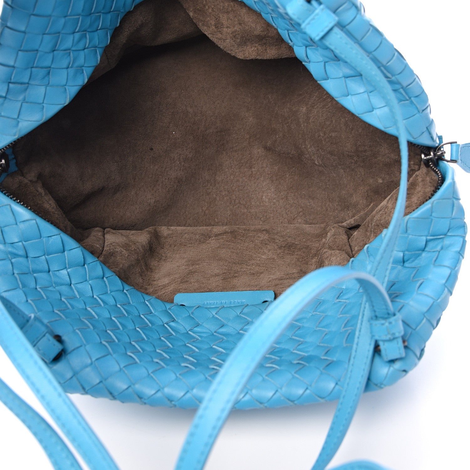 Bottega Veneta Nappa Intrecciato Cube Messenger Turquoise 4 of 10