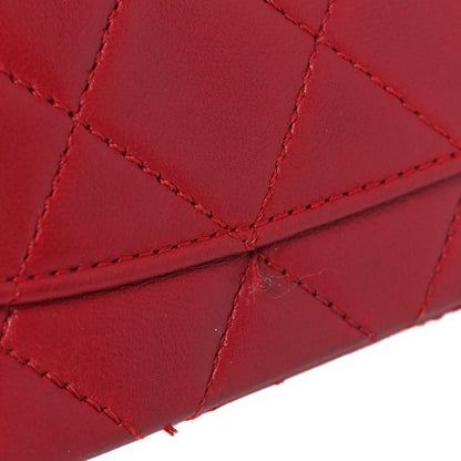 Chanel Lambskin Quilted Mini Square Flap Red 13 of 14