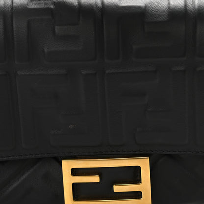 Fendi Nappa FF 1974 Embossed Baguette Black 10 of 11