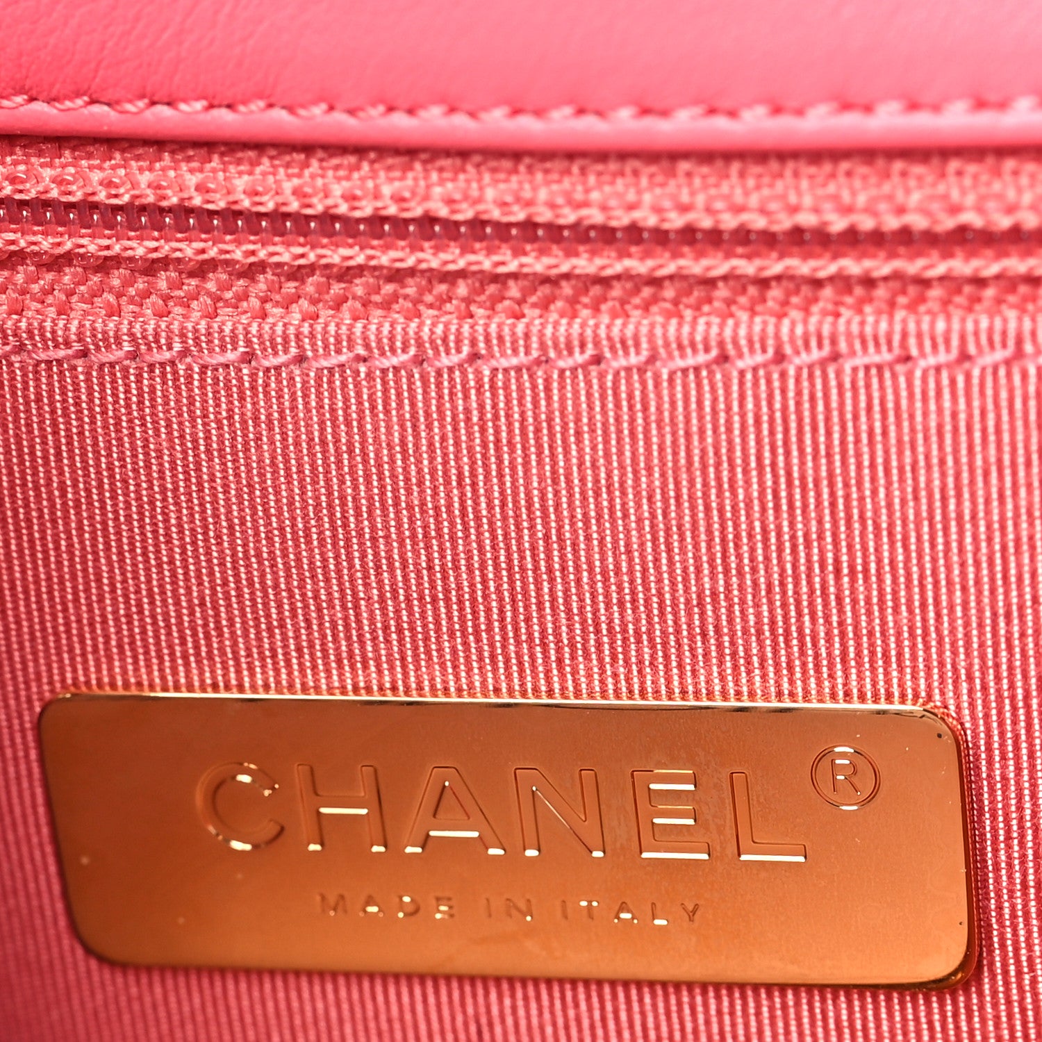 Chanel Sequin Quilted Medium Chanel 19 Flap Coral 6 of 10
