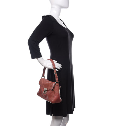 Prada Buffalo Easy Pushlock Flap Shoulder Bag Confetto 2 of 8