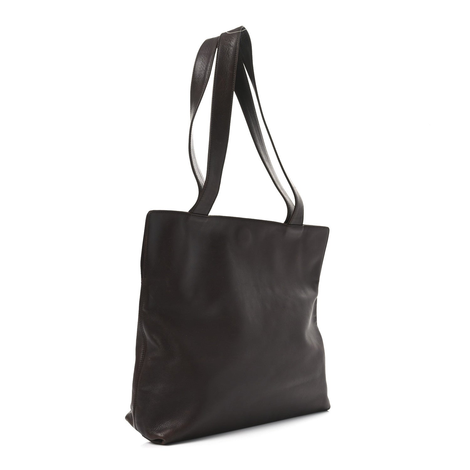Chanel Calfskin CC Shoulder Bag Dark Brown 3 of 10