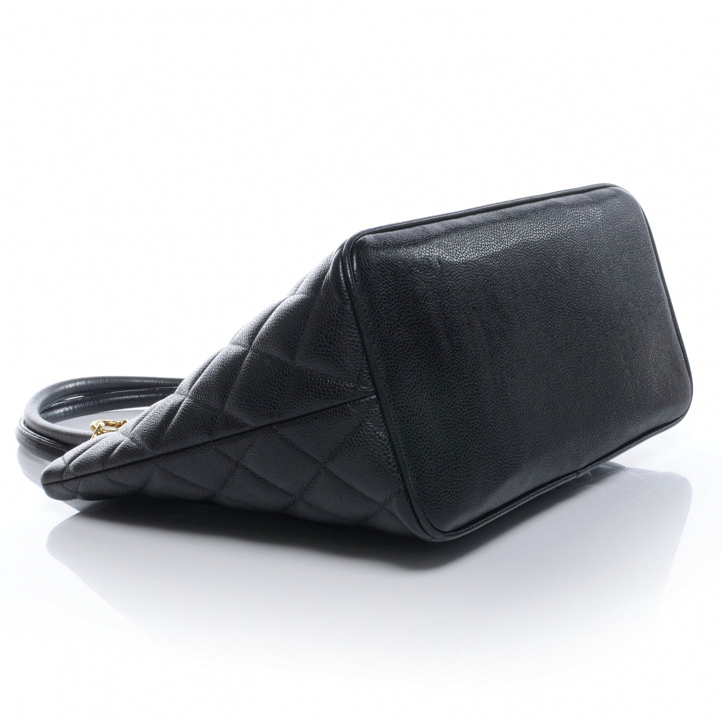 Caviar Medallion Tote Black