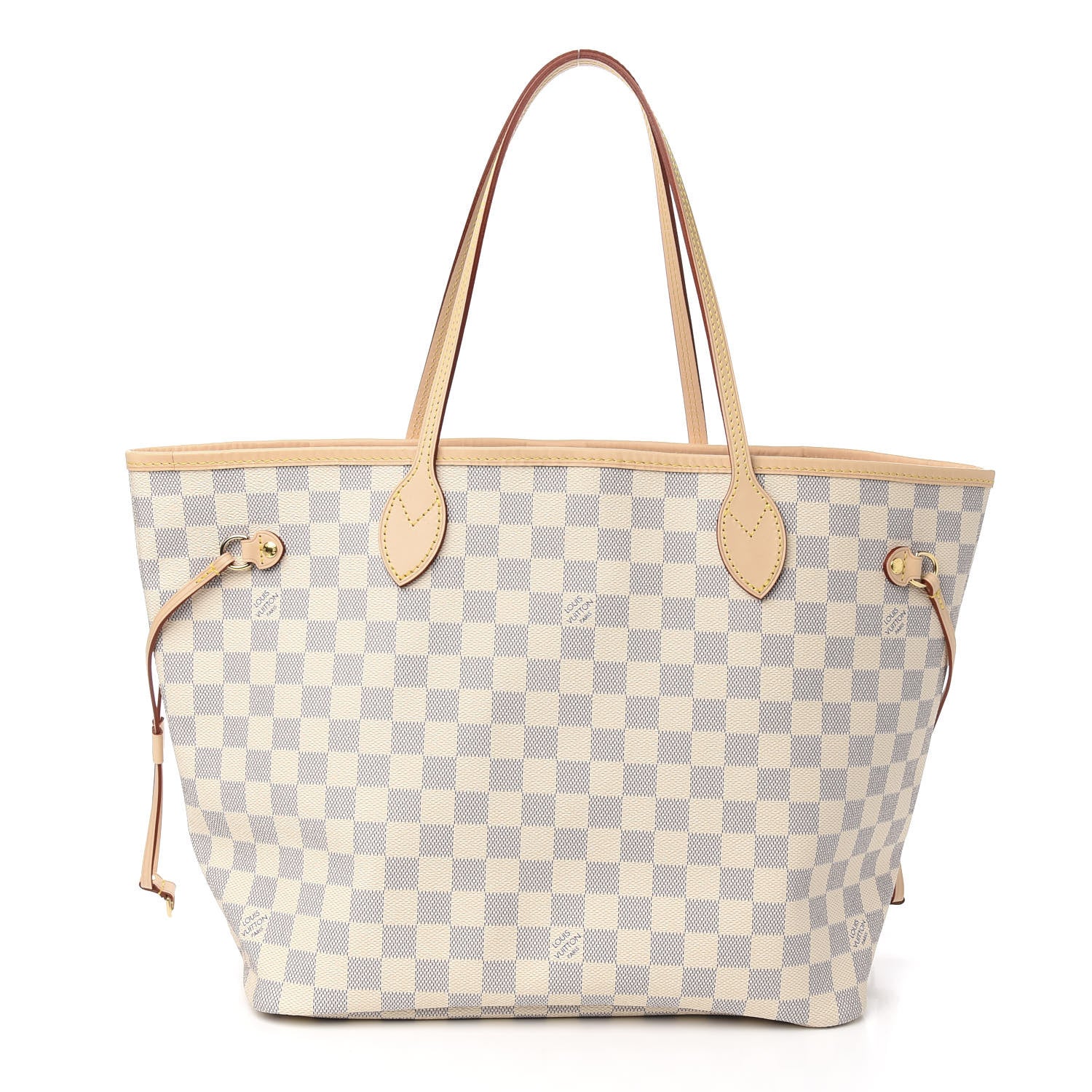 Louis Vuitton Damier Azur Neo Neverfull MM Rose Ballerine 1 of 10